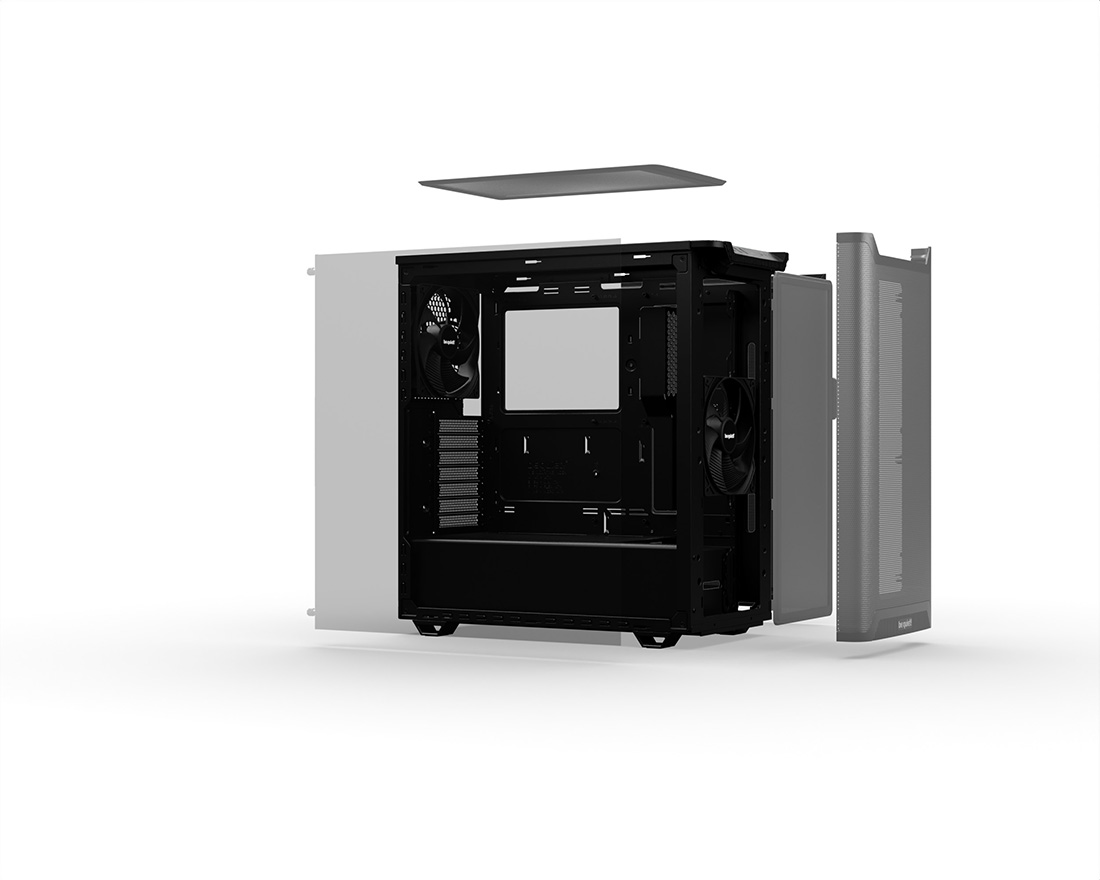 PURE BASE 501 | Airflow Black silent essential PC cases from